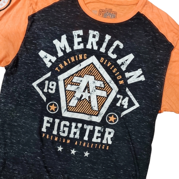 AMERICAN FIGHTER Shirt Training UFC MMA Gym Workout Activewear - Picture 2 of 8